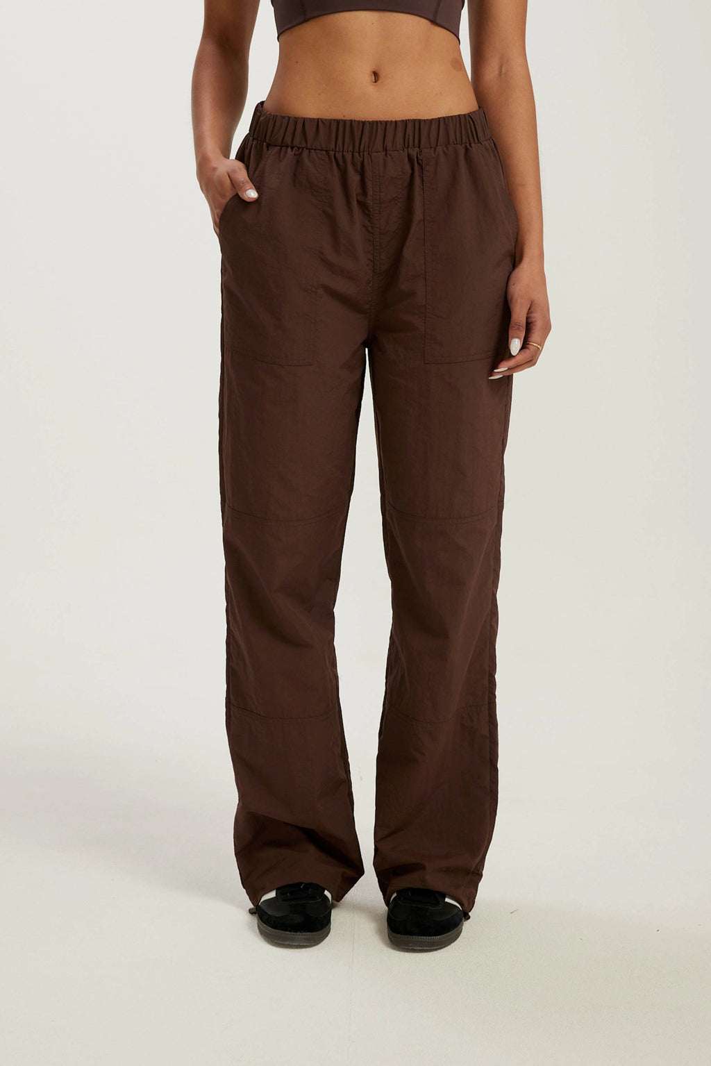 【HI FI FNK】Express Peach Cargo Pants VBRT Wide Leg Cargo Pant - Women's Pants in Pink | Buckle