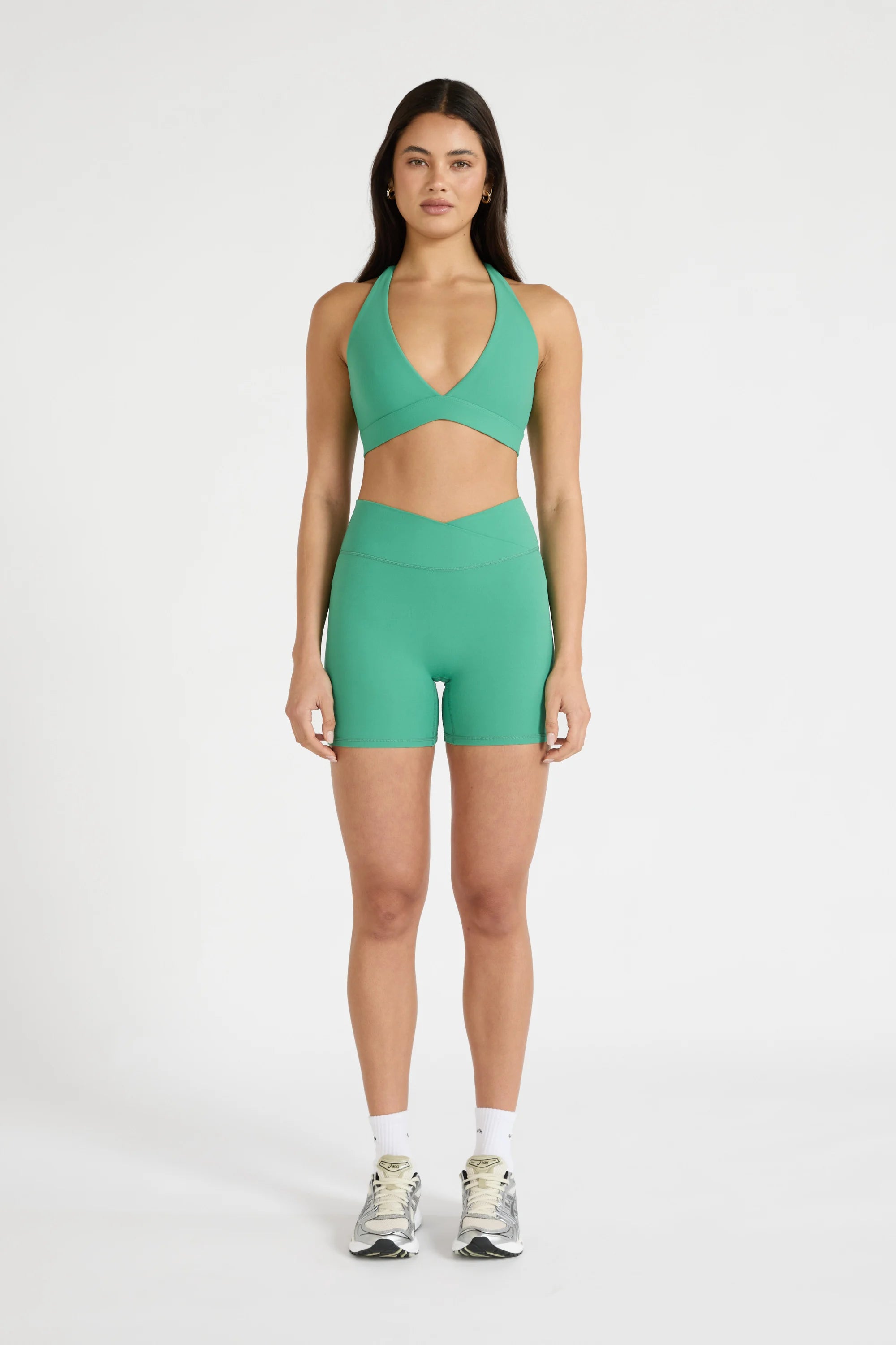 ALLFENIX CloudCore™ Deep V-Neck Sports Bra - Matcha