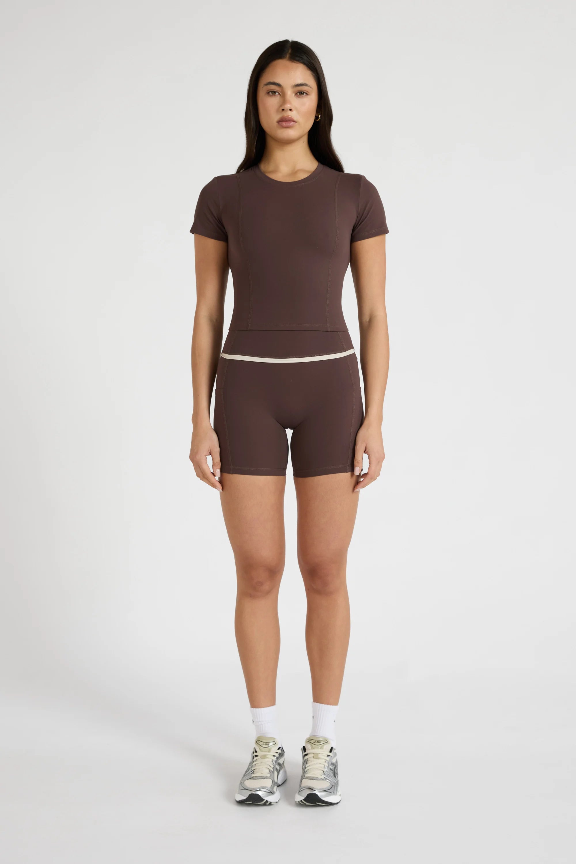 ALLFENIX CloudCore™ Lite Crop Tee - Espresso