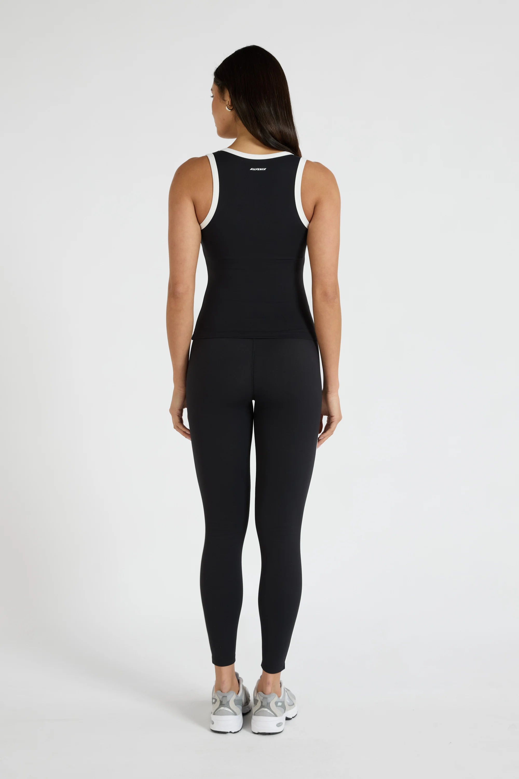 ALLFENIX CloudCore™ Contrast Bind Racer Tank - Black