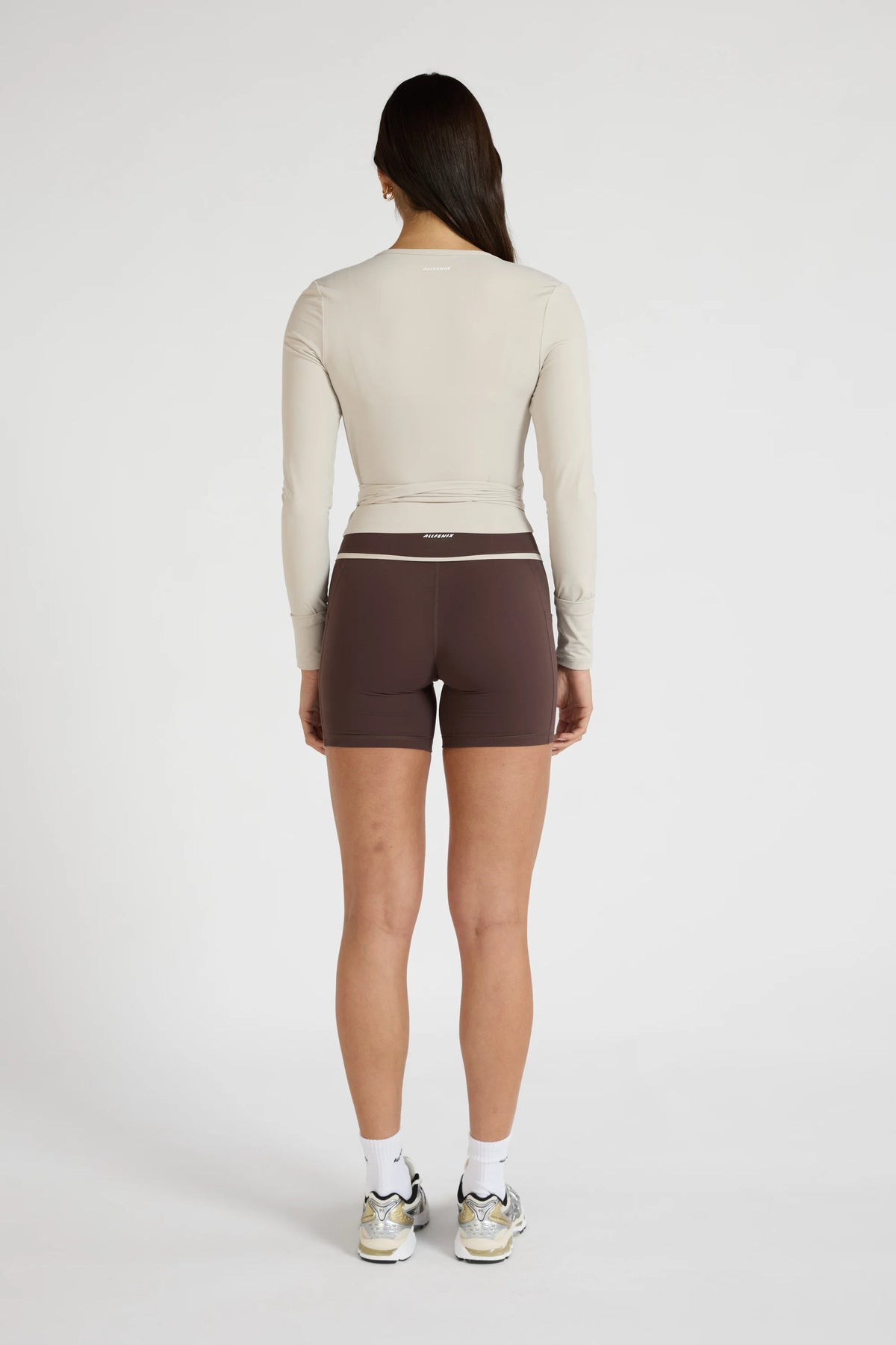 ALLFENIX CloudCore™ Lite Long Sleeve Wrap Top - Stone