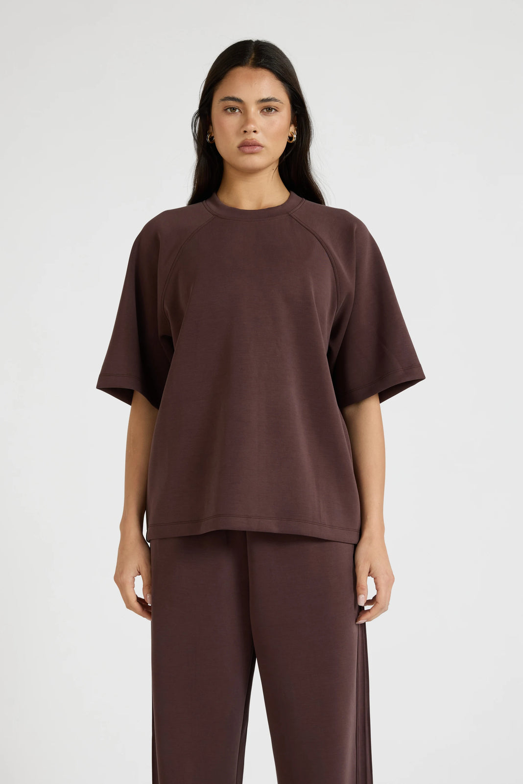 ALLFENIX Soft Luxury Tee - Espresso