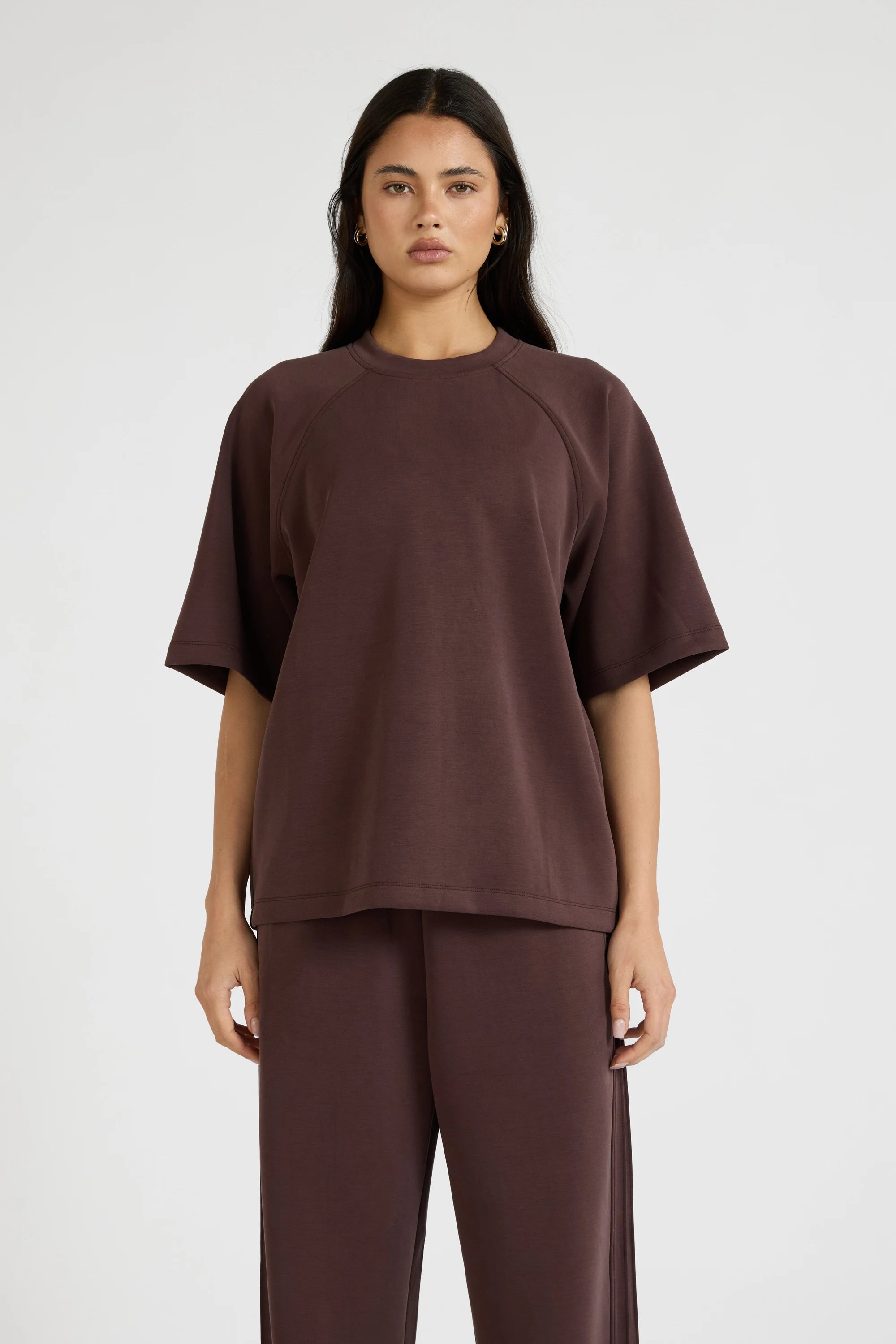 ALLFENIX Soft Luxury Tee - Espresso