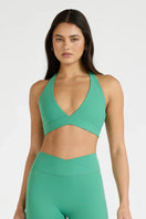 ALLFENIX CloudCore™ Deep V-Neck Sports Bra - Matcha