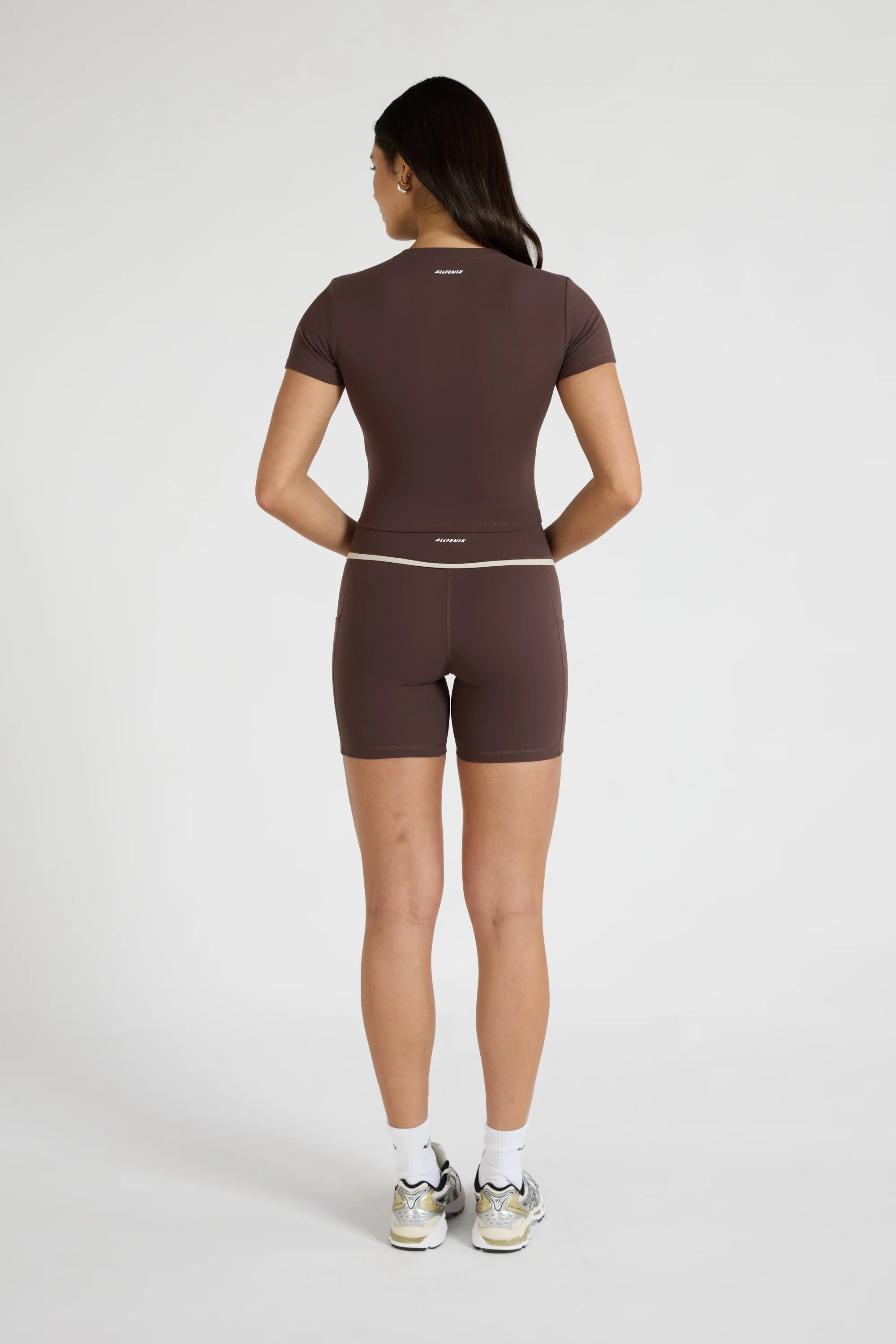 ALLFENIX CloudCore™ Lite Crop Tee - Espresso