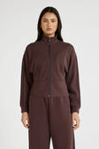 Soft Luxury Panel Full Zip Jacket - Espresso