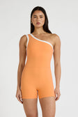 ALLFENIX CloudCore™ Contrast One Shoulder Unitard - Orange