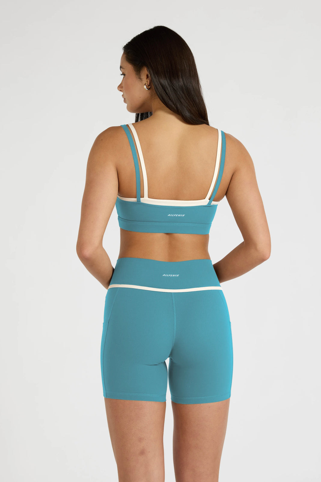 ALLFENIX CloudCore™ Contrast Double Layer Sports Bra - Lagoon