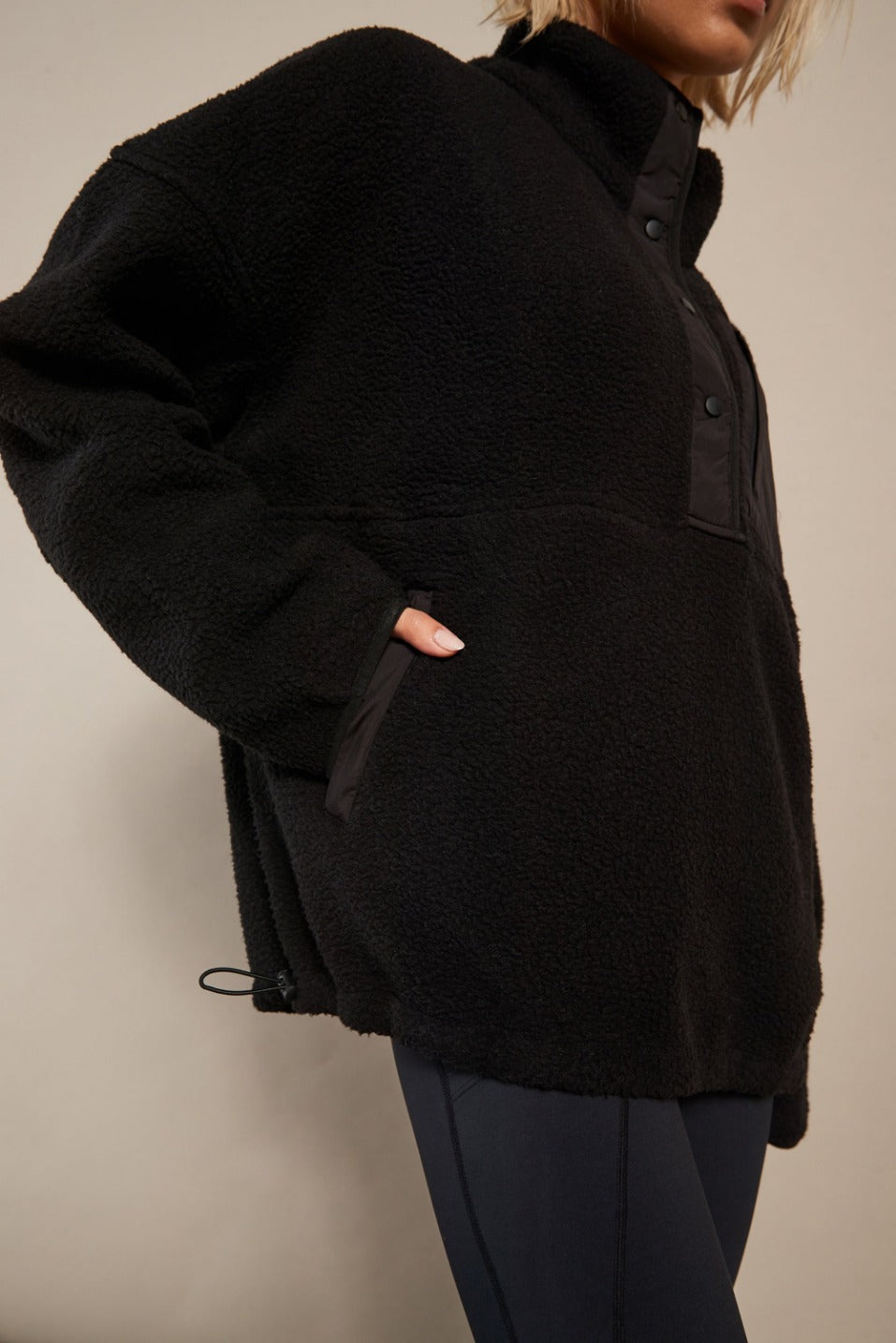 Cosy Fleece Jacket (Black)
