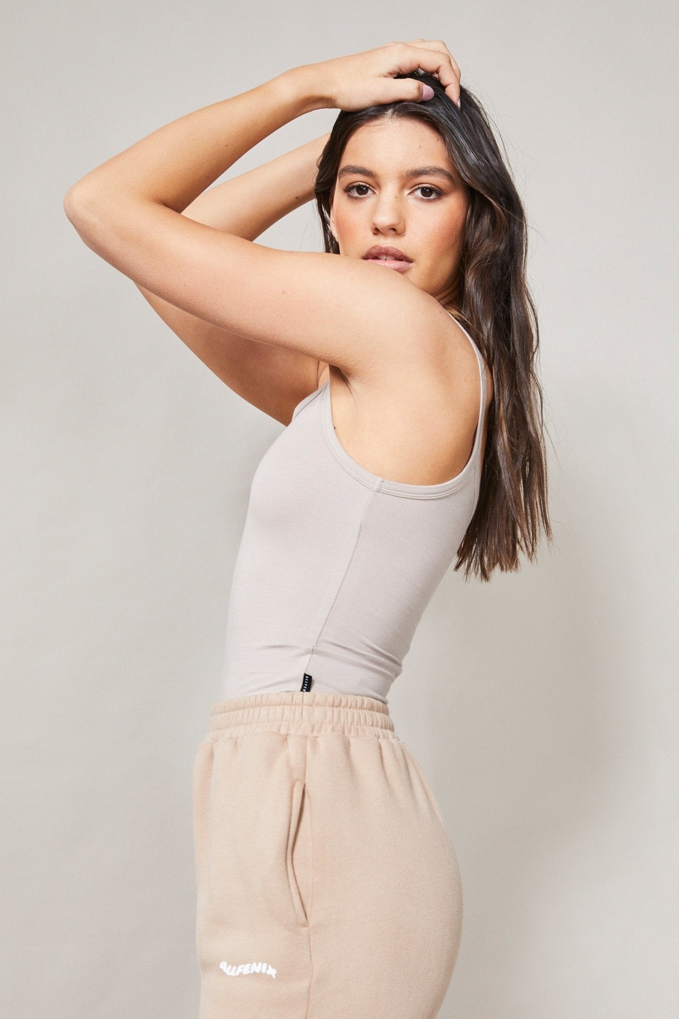 Bamboo Cotton Cami Tank (Taupe) - All Fenix