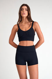 Eco Rib 4" Bike Shorts (Black) - All Fenix