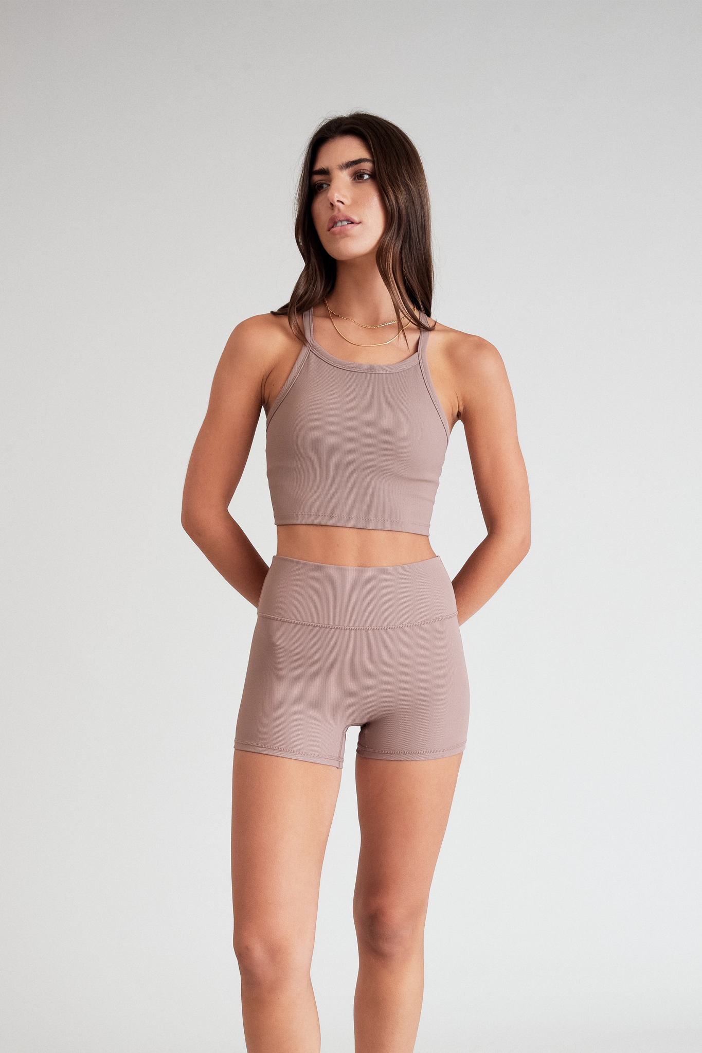 Eco Rib 4" Bike Shorts (Latte) - All Fenix