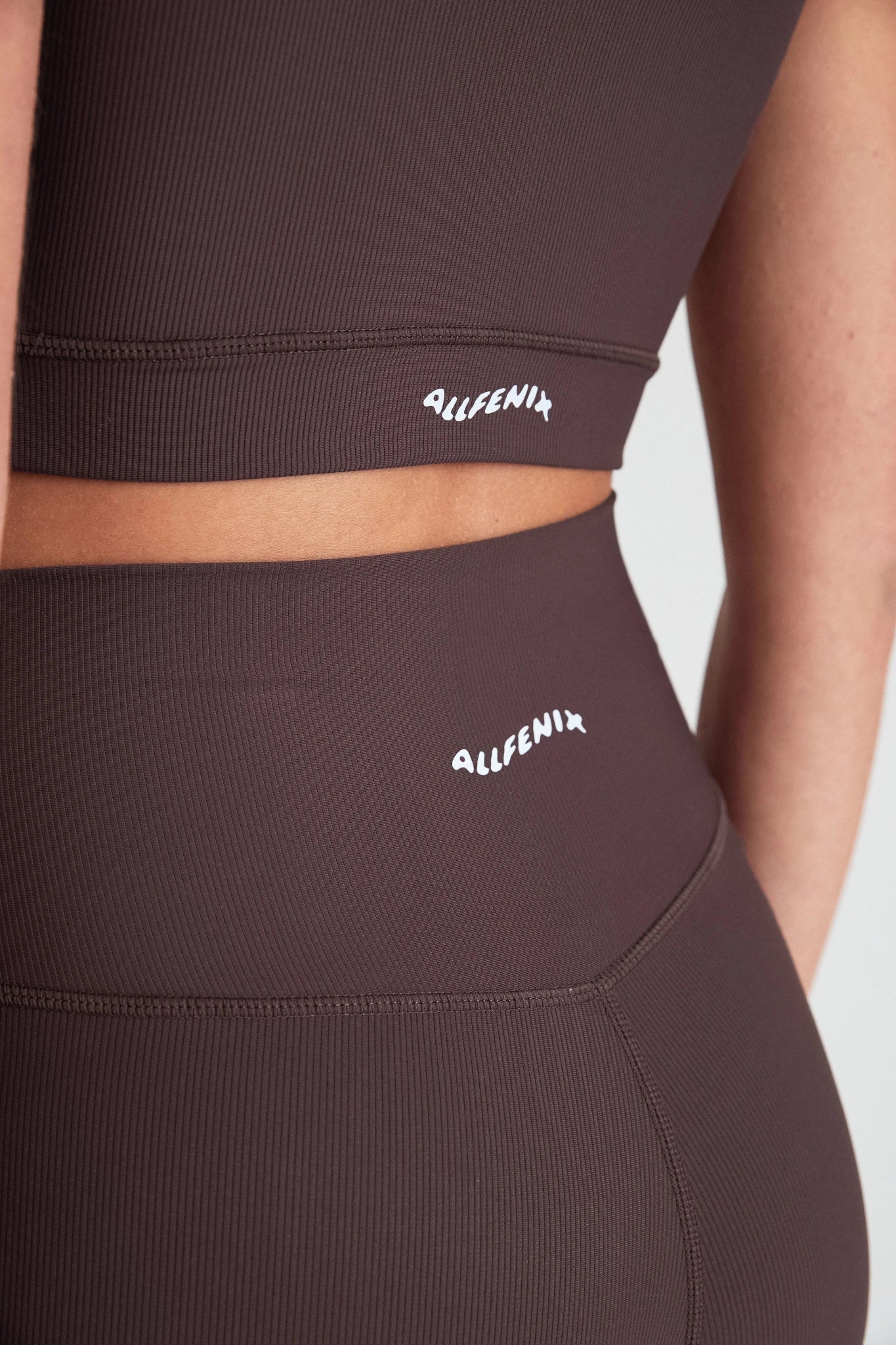 Eco Rib Contour Sports Bra (Espresso) - All Fenix