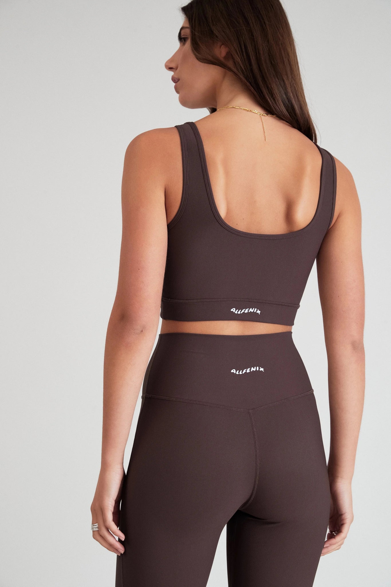 Eco Rib Contour Sports Bra (Espresso) - All Fenix