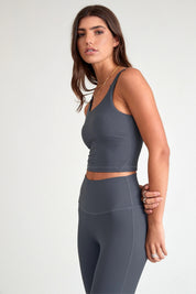 Eco Rib Strappy Crop (Steel) - All Fenix