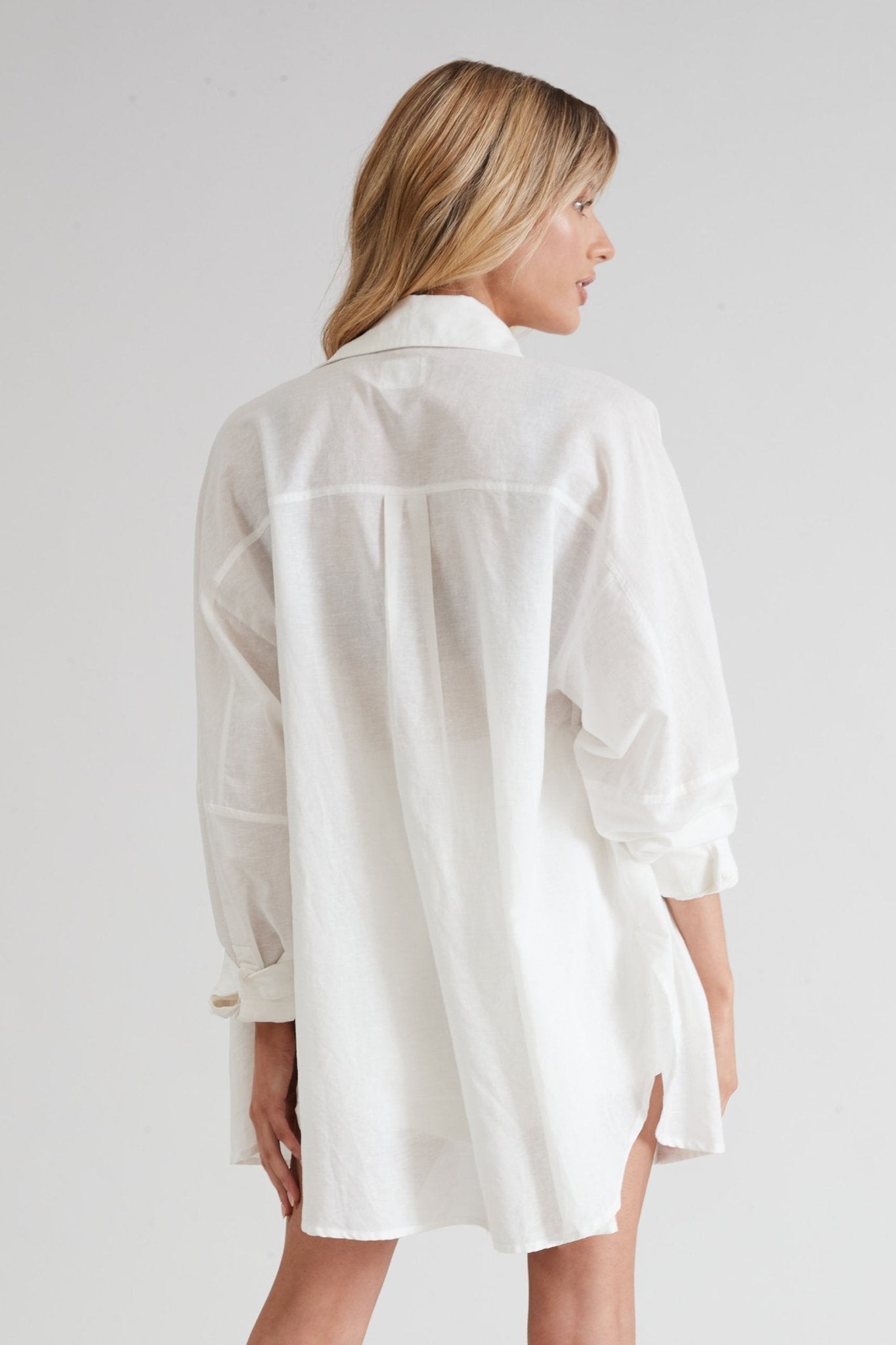 Monaco Linen Shirt (White) - All Fenix