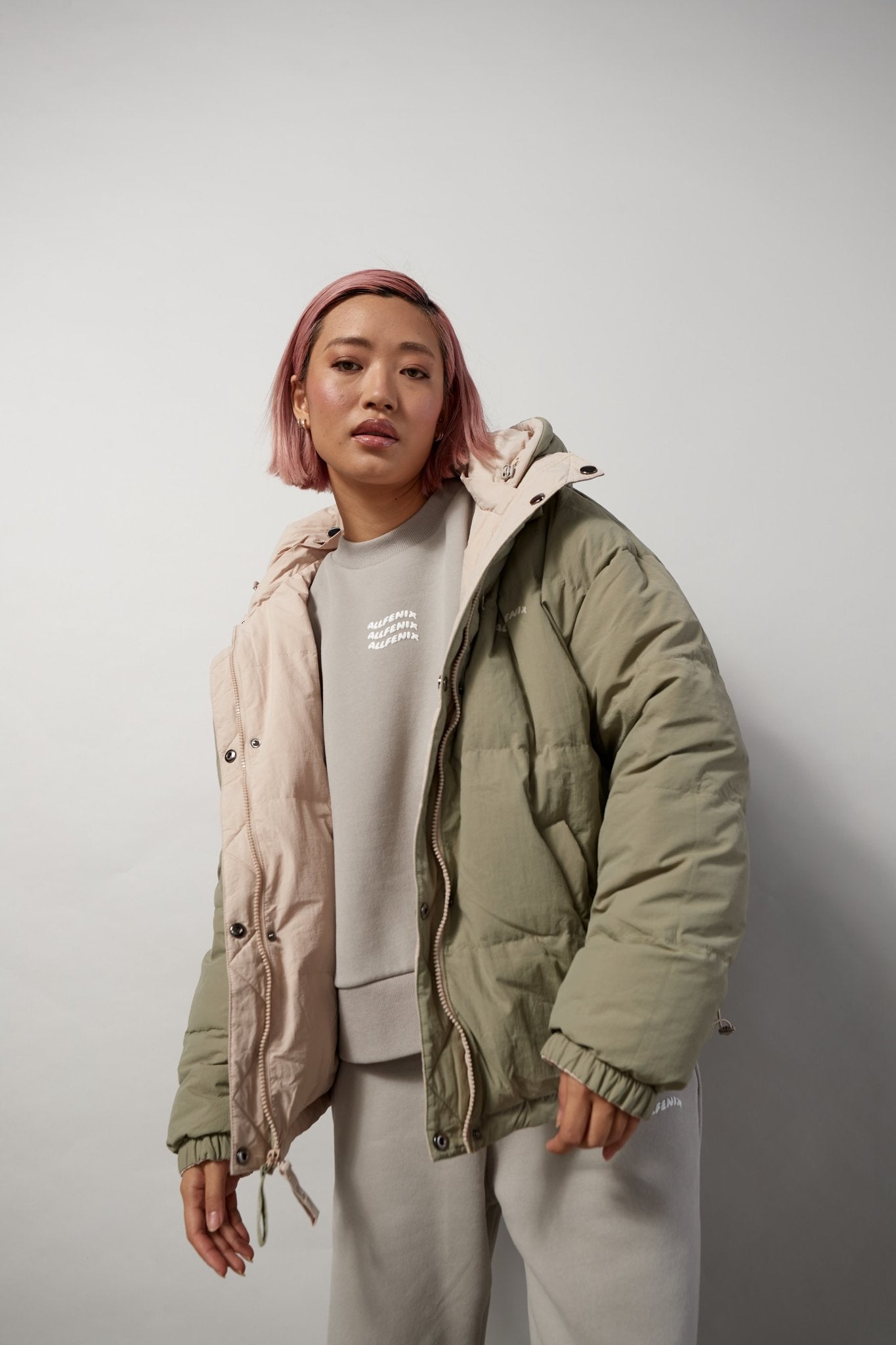 Reversible Puffer Jacket 2.0 (Sage/Clay) - All Fenix